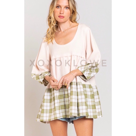 POL Tiered Babydoll Tunic Blouse - Picture 9 of 14